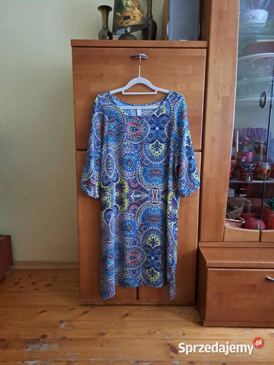Turkusowa sukienka mini przed kolana L40 100 wielkopolskie Konin sprzedam