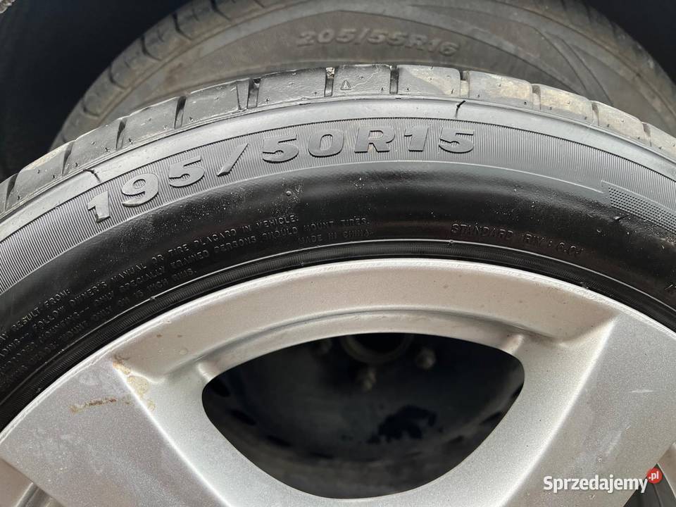 4 komplety kół letnich 19550R15 4x100 Honda Jazz Jeziorany