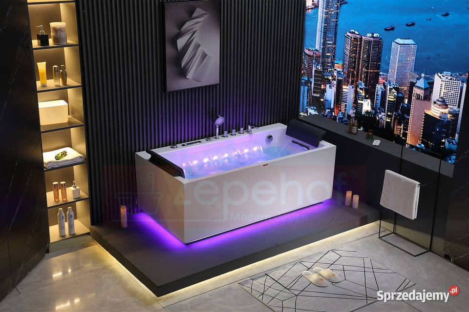 Wanna z hydromasażem EB185 prostokątna podlaskie Grabówka