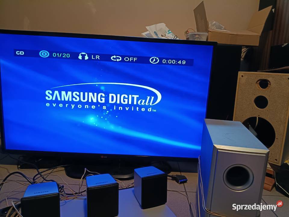 SAMSUNG DVD HOME CINEMA SYSTEM HT Q9 DVD i Blu-ray mazowieckie Ostrów Mazowiecka
