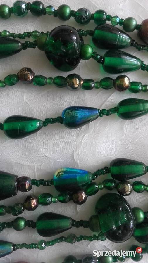 NASZYJNIK Z ZIELONEGO SZKŁA WENECKIEGO Piła