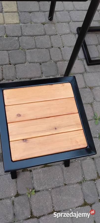 Stolik ogrodowy solidny loft