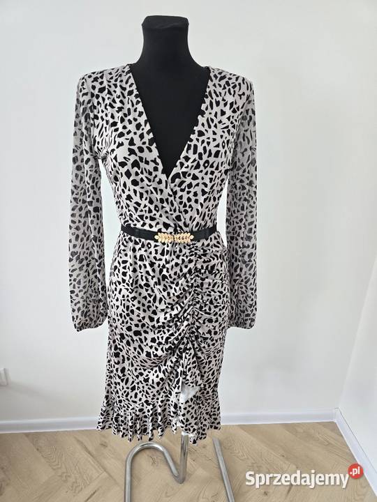 Sukienka Rękawy z Siatki print centki Wodzisław Śląski sprzedam