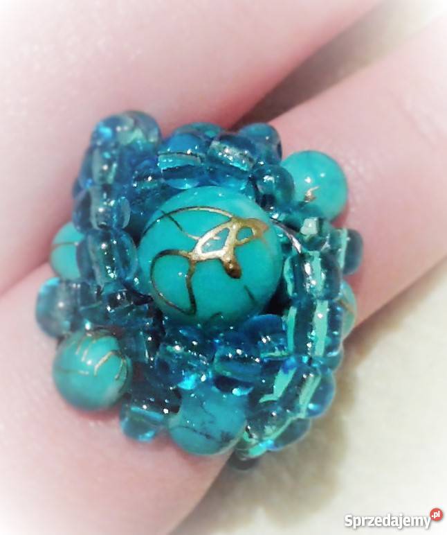 pierścionki plecione z koralików śląskie Katowice