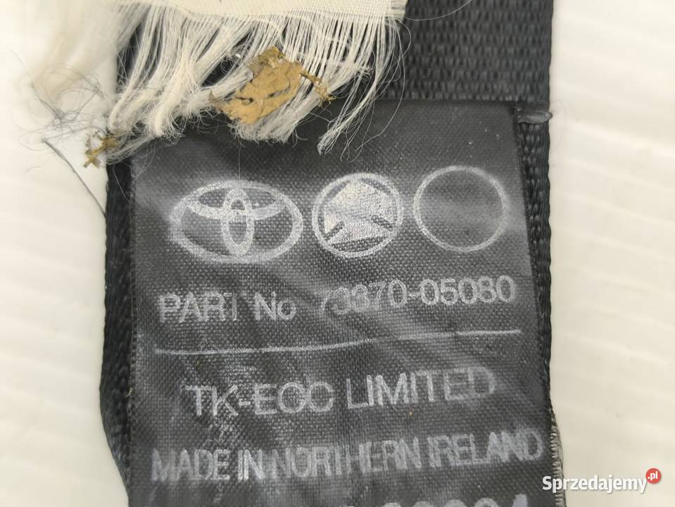 PAS BEZPIECZEŃSTWA LEWY TYŁ TOYOTA AVENSIS II sprzedam