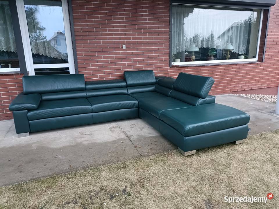 Sprzedam narożnik ze skóry Komplety wypoczynkowe wielkopolskie Konin