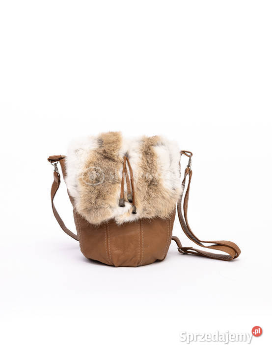 Skórzana torebka futrzana naturalne futro z Szaflary