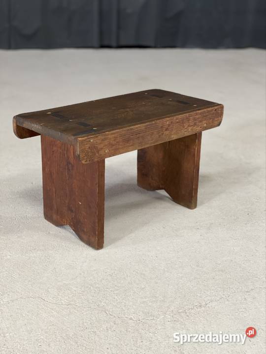 Stary drewniany taboret rustykalny Budno sprzedam