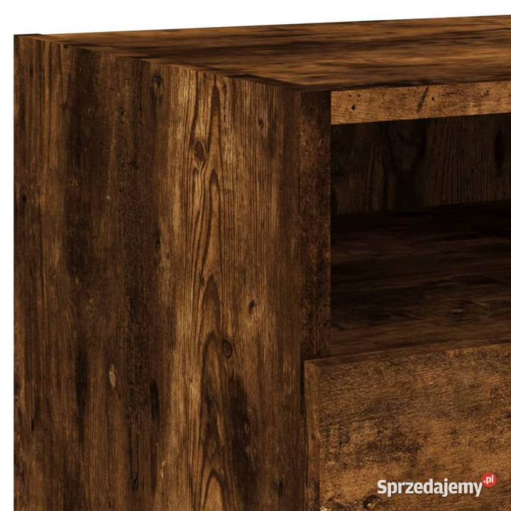 Szafki nocne z LED 2 przydymiony dąb 40x39x37 Warszawa sprzedam
