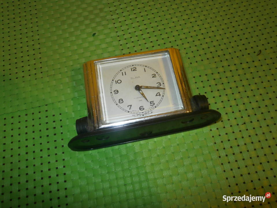 Budzik SLAVA 28B 11 jewels perła USSR sprawny łódzkie Łódź