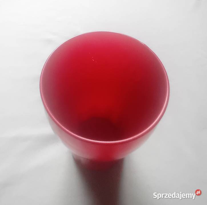 Czerwona kolekcjonerska szklanka Coca Cola Koźminek