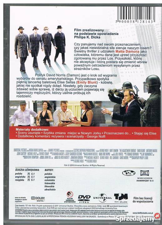 Władcy umysłów Matt Damon Emily Blunt Łódź