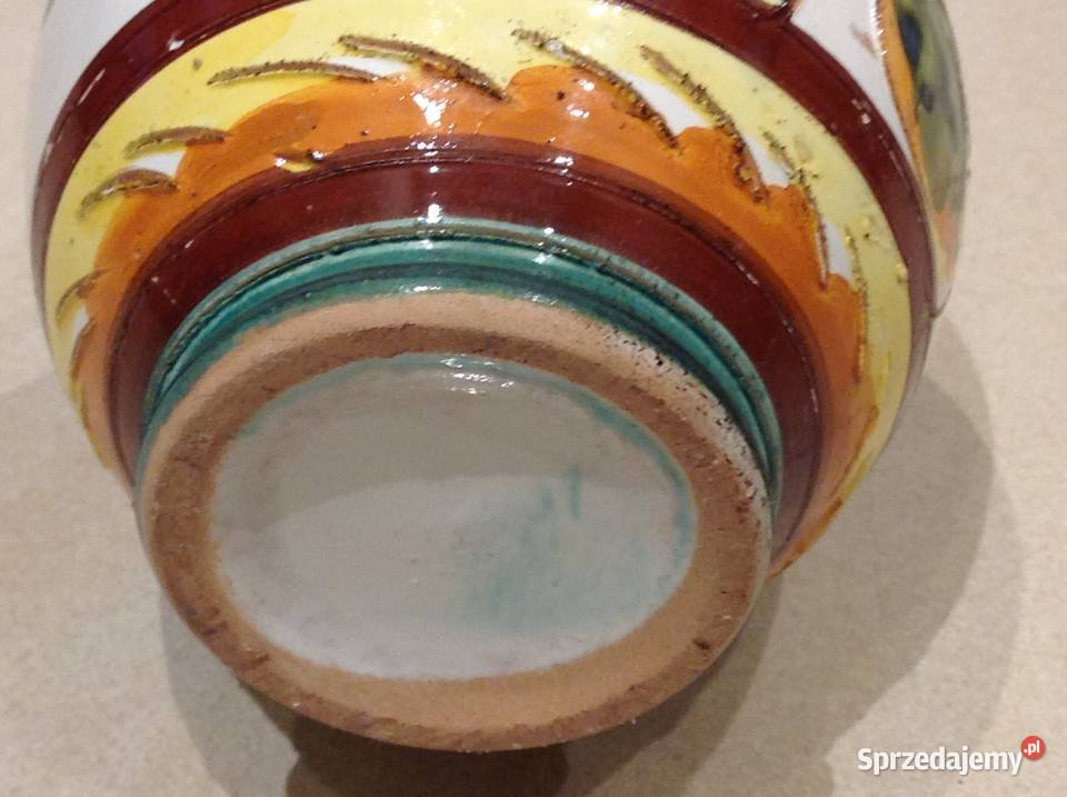Wazon Ceramiczny Ręcznie Malowany Nowa Sól
