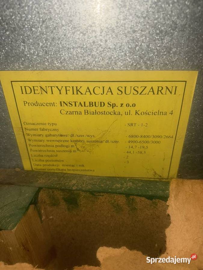Suszarnia do tytoni ziół nieuszkodzony Obsza sprzedam
