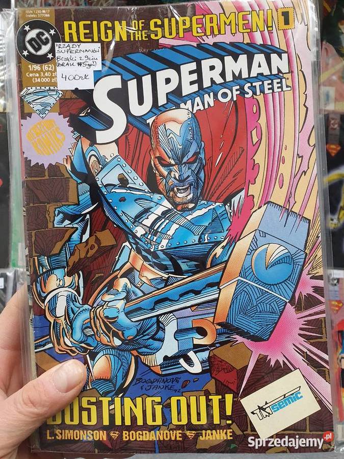 Superman 8 komiksów miniseria Rządy Supermanów Gdynia