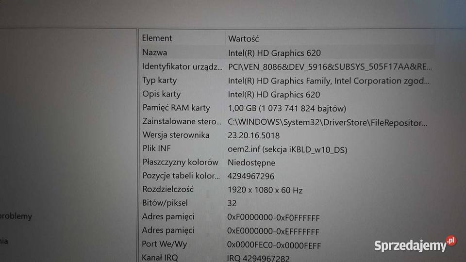 Lenovo Led15 FullHD HD620 Win10pro 4GLTE Ram16 Strzegocice