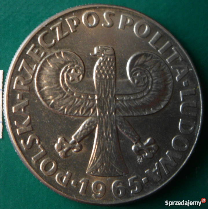 10 złotych 1965 Kolumna Zygmunta piękna Antyki, Sztuka, Kolekcje Kraków
