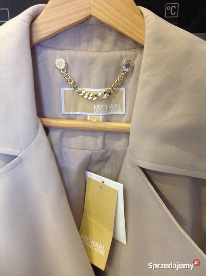 Płaszcz Prochowiec Damski MICHAEL KORS M Nowy brązowy/beżowy