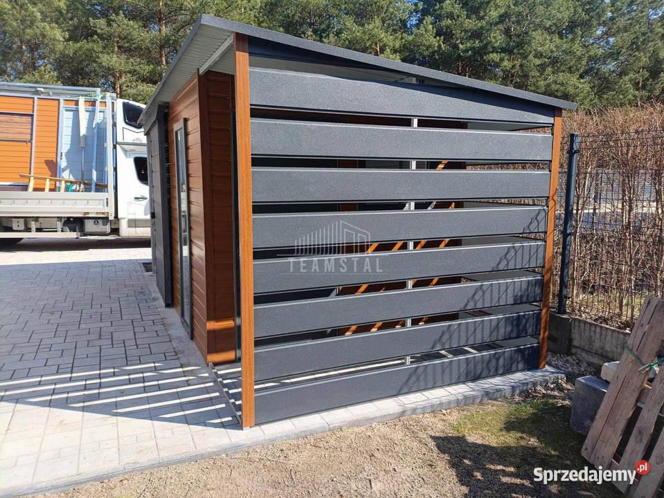 Schowek domek ogrodowy 44x25m wiata 11x25m drzwi Braniewo