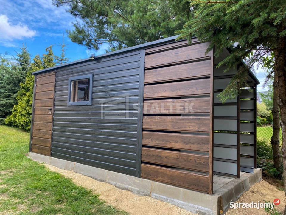 Schowek Domek ogrodowy 4x2m wiata 1m okno Jastrzębie-Zdrój