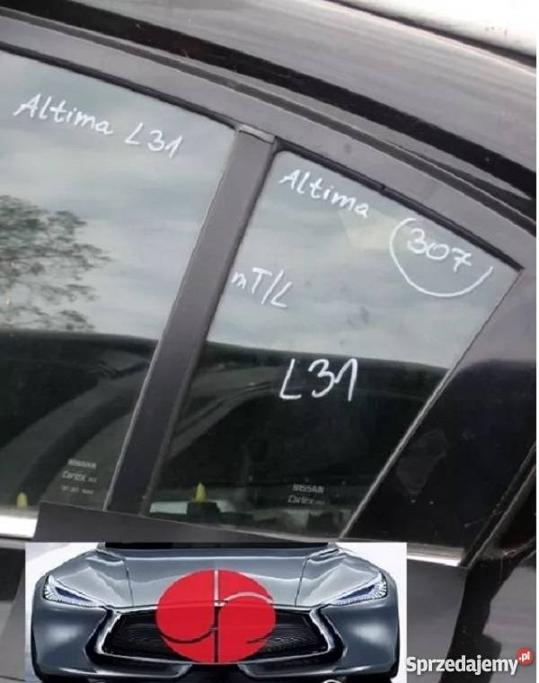 NISSAN ALTIMA L32 SZYBA MAŁA BOCZNA DRZWI TYŁ RL Karoseria Nowy Tomyśl