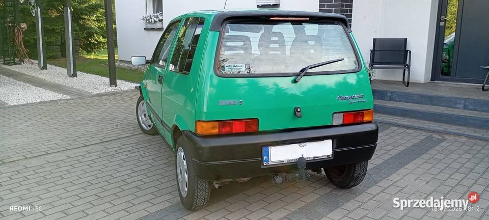 KLASYK Fiat Cinquecento 900 Otw Z pilota Światła kujawsko-pomorskie Wałdowo Szlacheckie