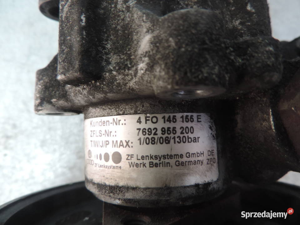 AUDI A6 C6 20 TDI POMPA WSPOMAGANIA 4F0145155E pompy wspomagania Nowy Sącz
