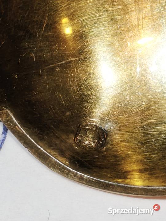 Komplet srebrnych łyżeczek złocononych Piękne Antykwariat Zgorzelec