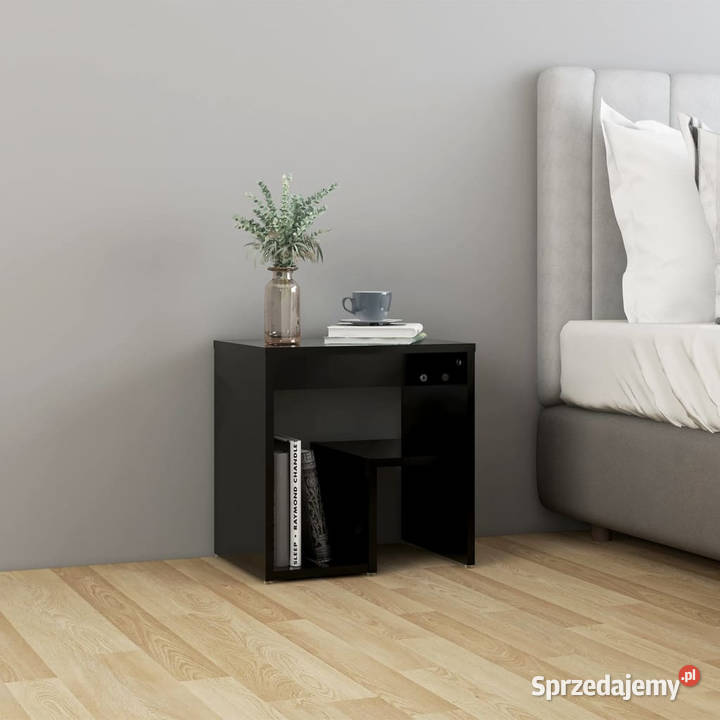 Szafki nocne 2 czarne 40x30x40 WM806331 Warszawa sprzedam