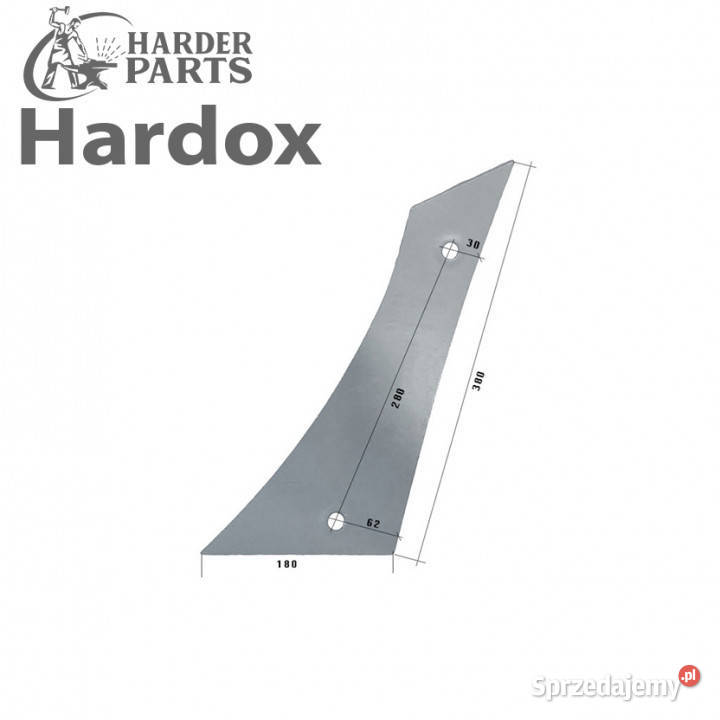 Pierś HARDOX 930831350L części do pługa Suwałki