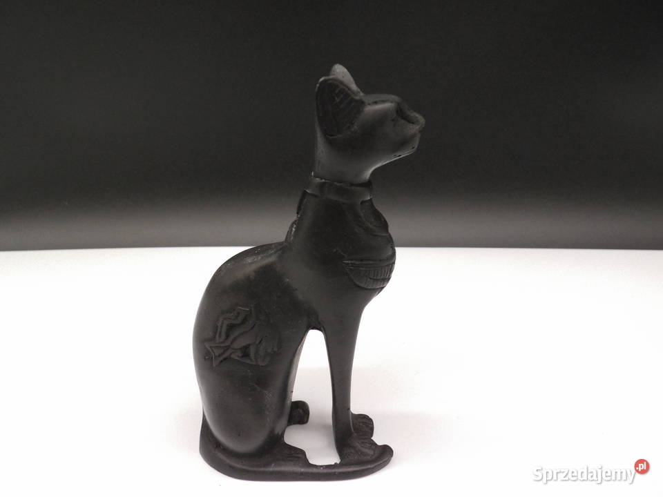 Figurka Egipski Kot Bogini Bastet Czarna Raszków