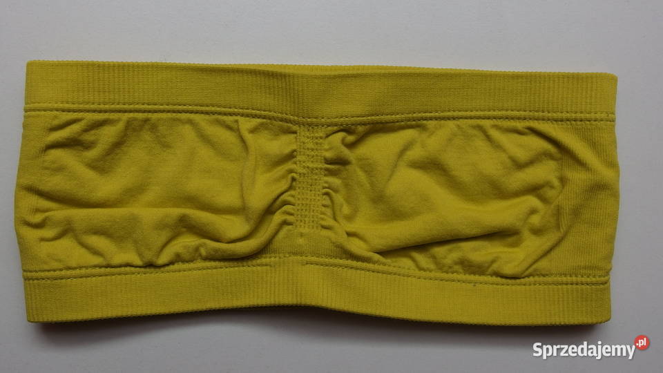 Bandeau krótki top stanik biustonosz HM XS 34 Miękki Toruń