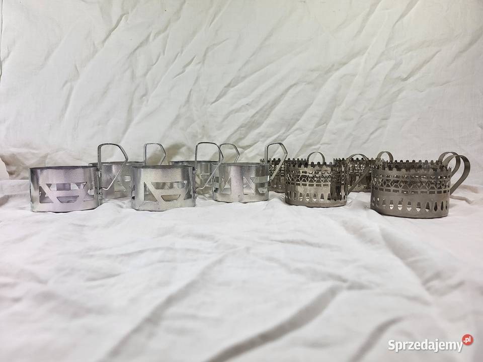 Koszyczki na szklanki PRL 2 zestawy Birofilistyka mazowieckie Warszawa