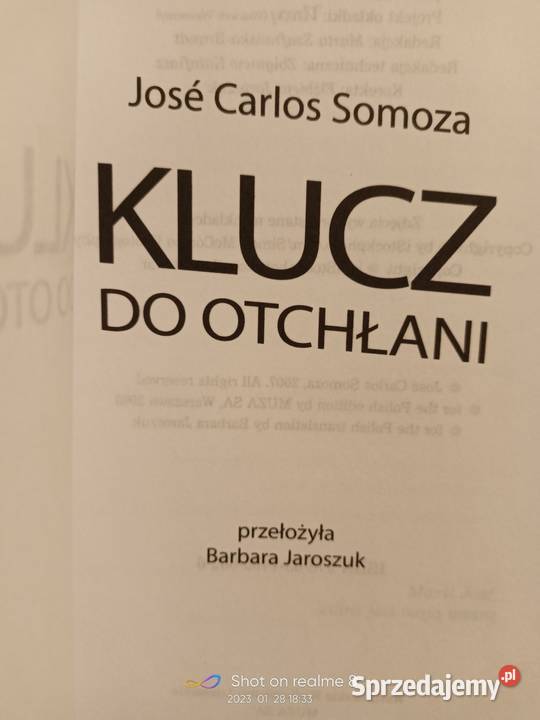 Klucz do otchłani Somoza książki Warszawa