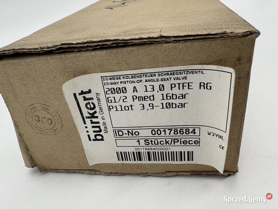 Burkert 00178684 2000 A 130 PTFE RG Pneumatic Warszawa