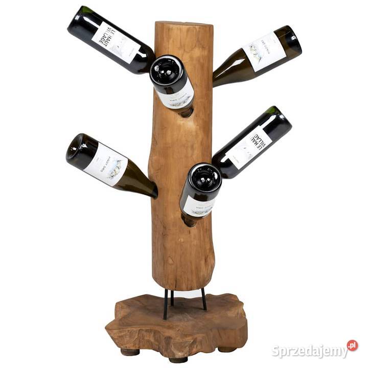 vidaXL Stojak na 8 butelek wina lite drewno Warszawa