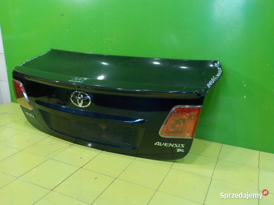 TOYOTA AVENSIS III T27 09r SEDAN 4D klapa tyl osobowe Suków sprzedam