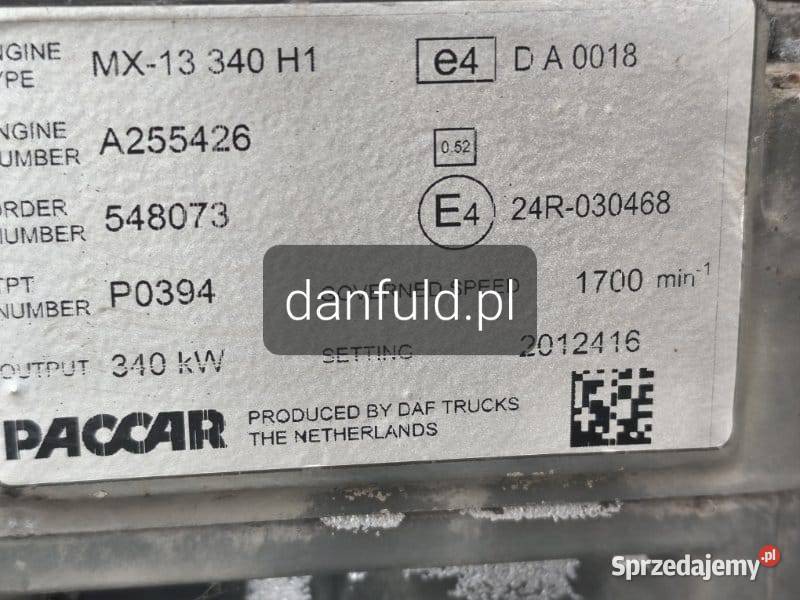 Silnik DAF MX13340H1 E6 650kg