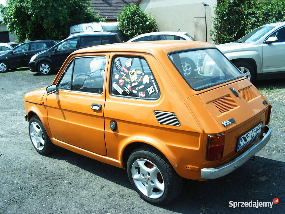 Fiat 126p FL z 1985 r pomarańczowy Września