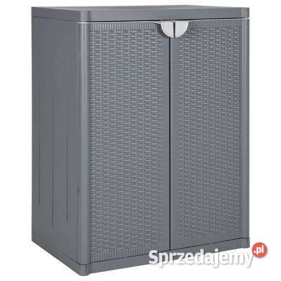 vidaXL Szafka ogrodowa szara 65x45x88 rattan Warszawa sprzedam