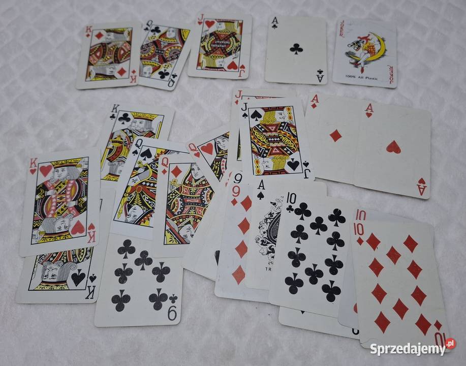Karty do gry 9As czerwone 24 Kolekcje hobby Pozostałe Czeladź