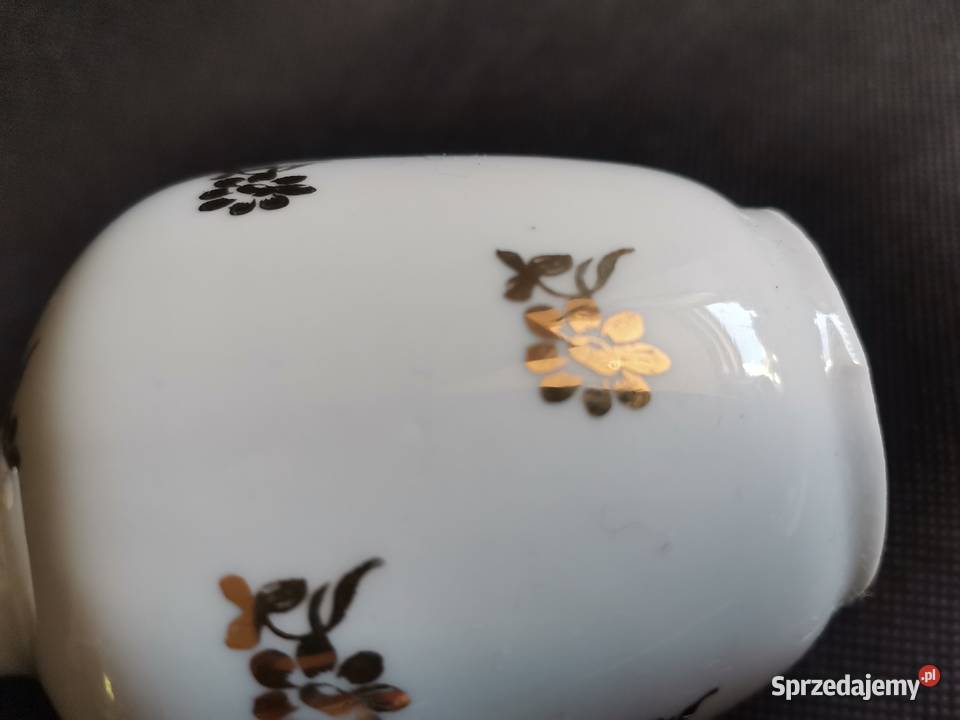 Stary mały wazon porcelana Bogucice design PRL Katowice
