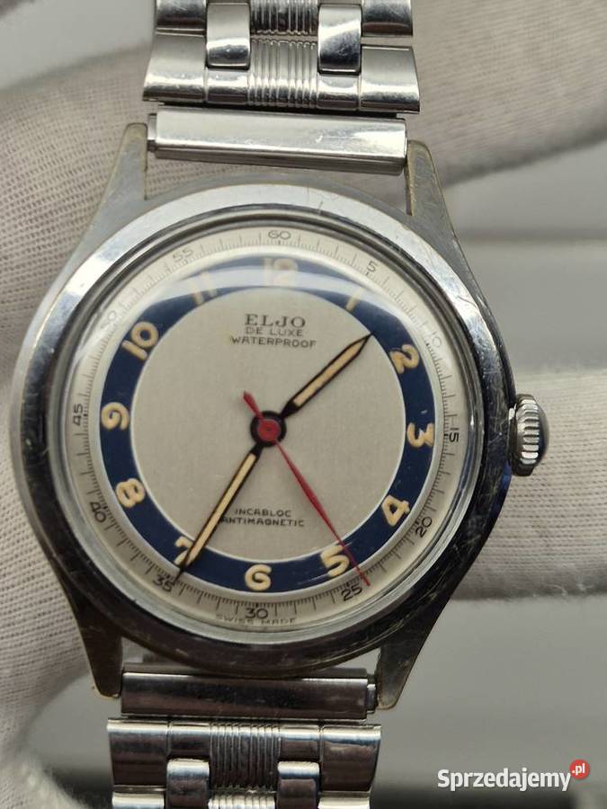 Rzadki unikalny zegarek Eljo de Luxe SWISS Chorzów