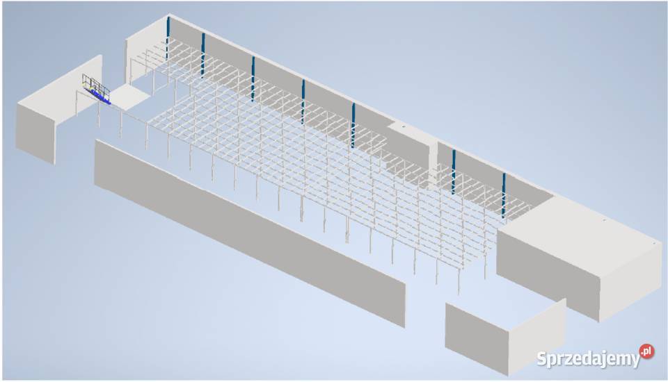Antresola magazynowa 2022 nośność 450 m2 Magazynowanie Sątoczno