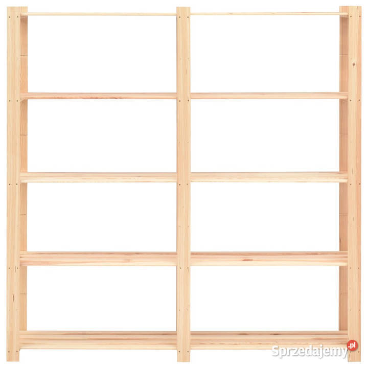 Regały z 5 półkami 2 170x38x170 sosna 500