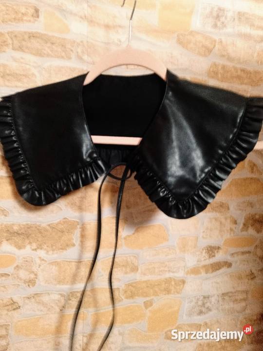 Czarny skórzany kołnierzyk z Londynu kołnierz Kraków