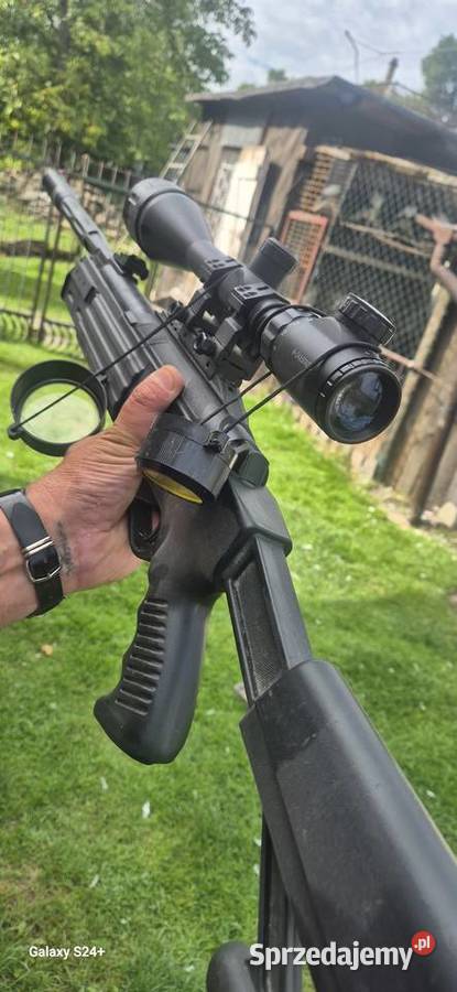 Wiatrówka 45 mm Hatsan AirTact z zamontowaną Piotrków Trybunalski