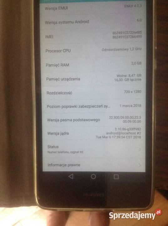Telefon komórkowy HUAWEI ALEL21 android 6z z Opole