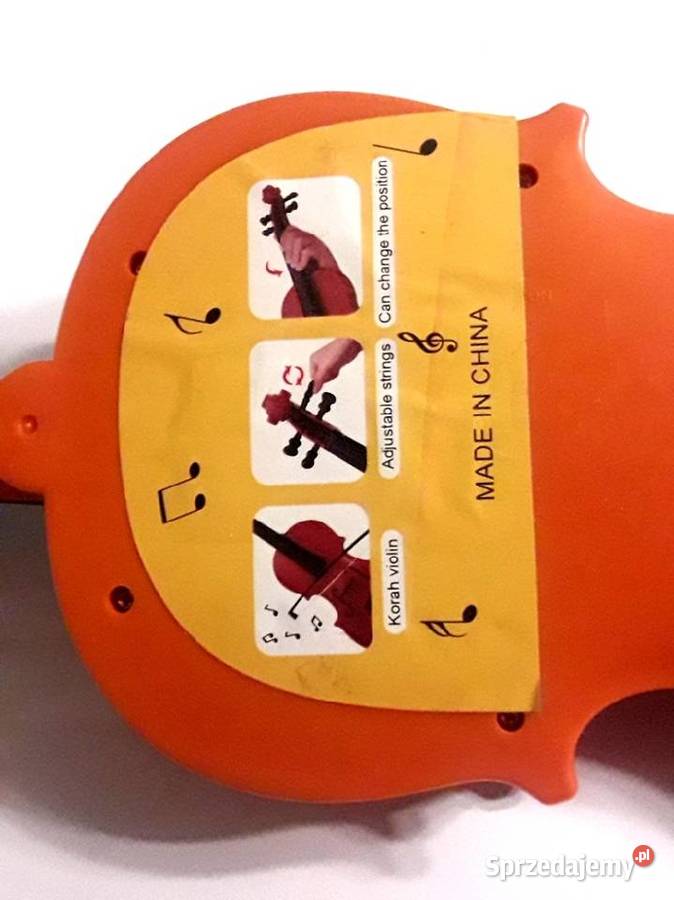 Skrzypce plastikowe zabawka dzieci dekoracja 45 łódzkie Piotrków Trybunalski