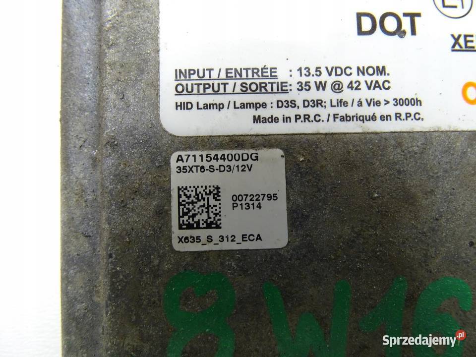 PRZETWORNICA LAMPY ŚWIATEŁ XENON HYUNDAI IX35